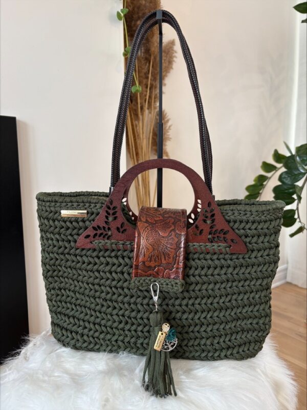 sac miche vert complet
