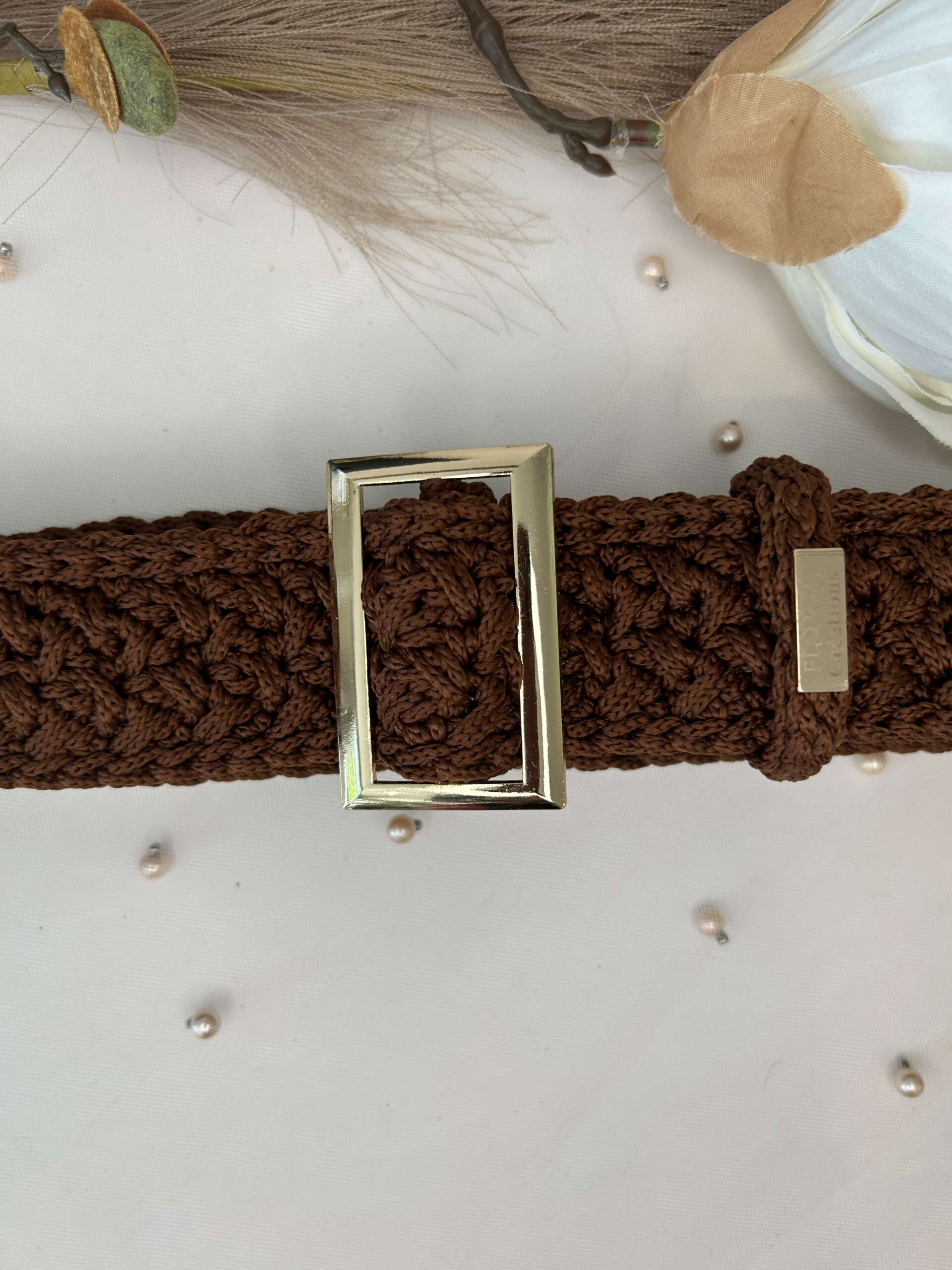 Ceinture élégance brune - $60.00 – Image 4
